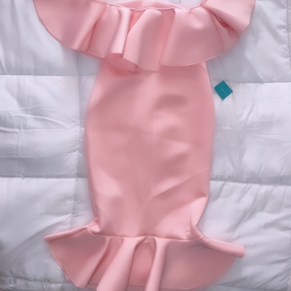 Maternity Peplum Dress - Picture 2 of 2
